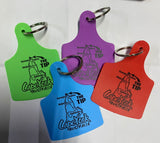 Cattle Tag Keyring