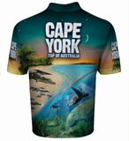 Cape York by "Land and Sea" Kids Short Sleeve Sublimated Polo