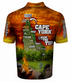 Epic 4WD Orange Men's Short Sleeve Sublimated Polo