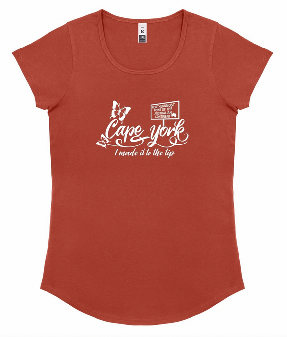 Ochre Script Scoop Tee