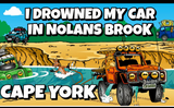 Comic Nolans Brook crossing sticker 195mm x 55mm