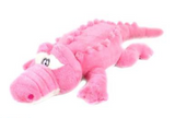 Cuddly Laying Croc Plush Toy - PINK