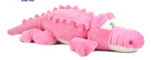 Cuddly Laying Croc Plush Toy - PINK