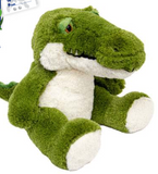 Plush Sitting Croc with bib - green