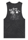 Red Roads and Salty Souls AS Lats Tank - Moss and Charcoal