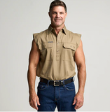 Outback Cobber Sleeveless Work Shirt