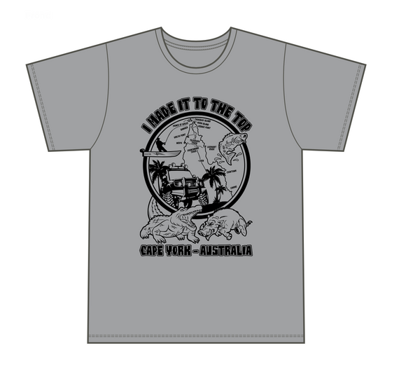 Classic Cape York Grey T-Shirt and Ladies crew tee